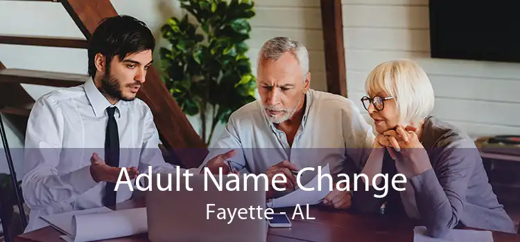 Adult Name Change Fayette - AL