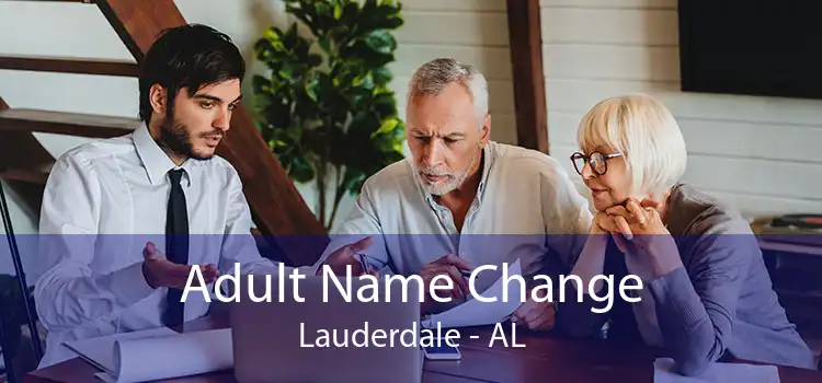 Adult Name Change Lauderdale - AL