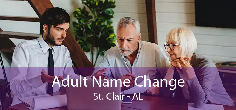 Adult Name Change St. Clair - AL