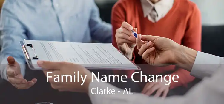 Family Name Change Clarke - AL