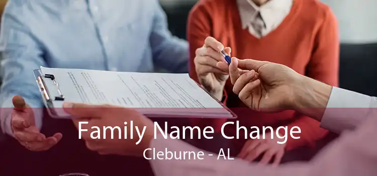 Family Name Change Cleburne - AL