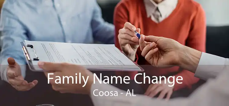 Family Name Change Coosa - AL