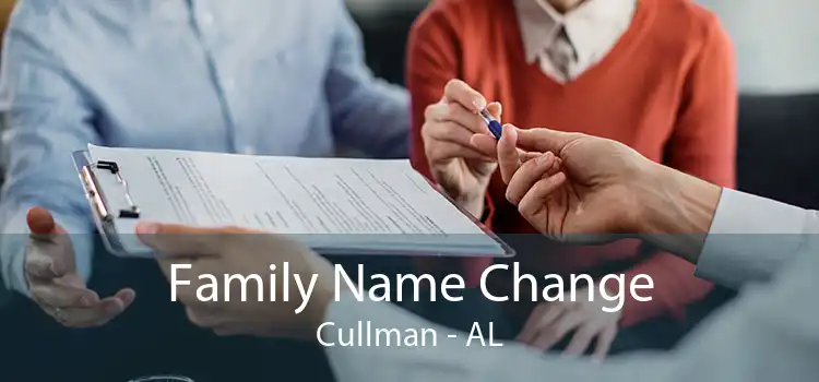 Family Name Change Cullman - AL