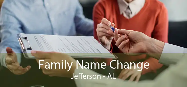 Family Name Change Jefferson - AL