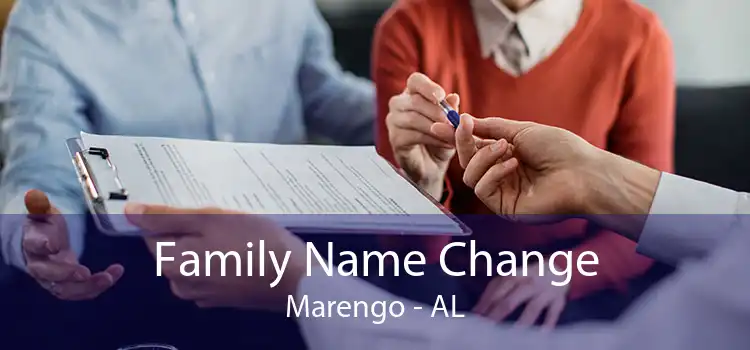Family Name Change Marengo - AL