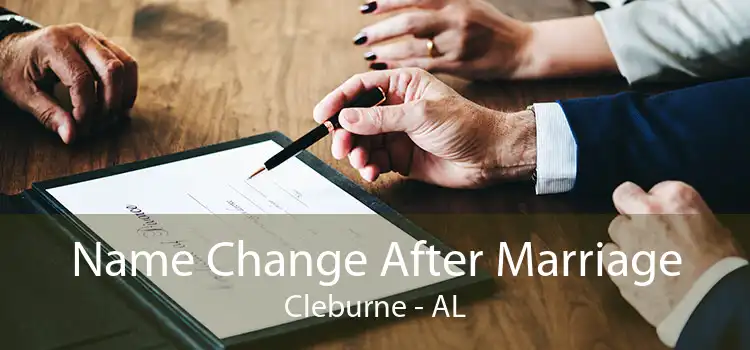 Name Change After Marriage Cleburne - AL