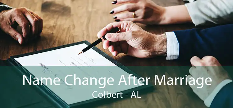Name Change After Marriage Colbert - AL