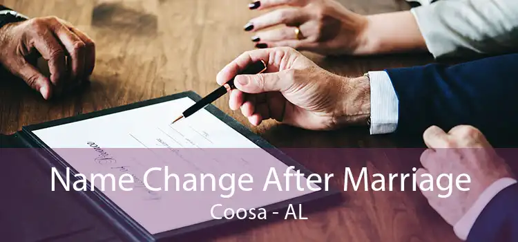 Name Change After Marriage Coosa - AL