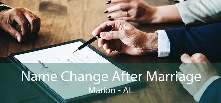 Name Change After Marriage Marion - AL