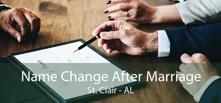 Name Change After Marriage St. Clair - AL