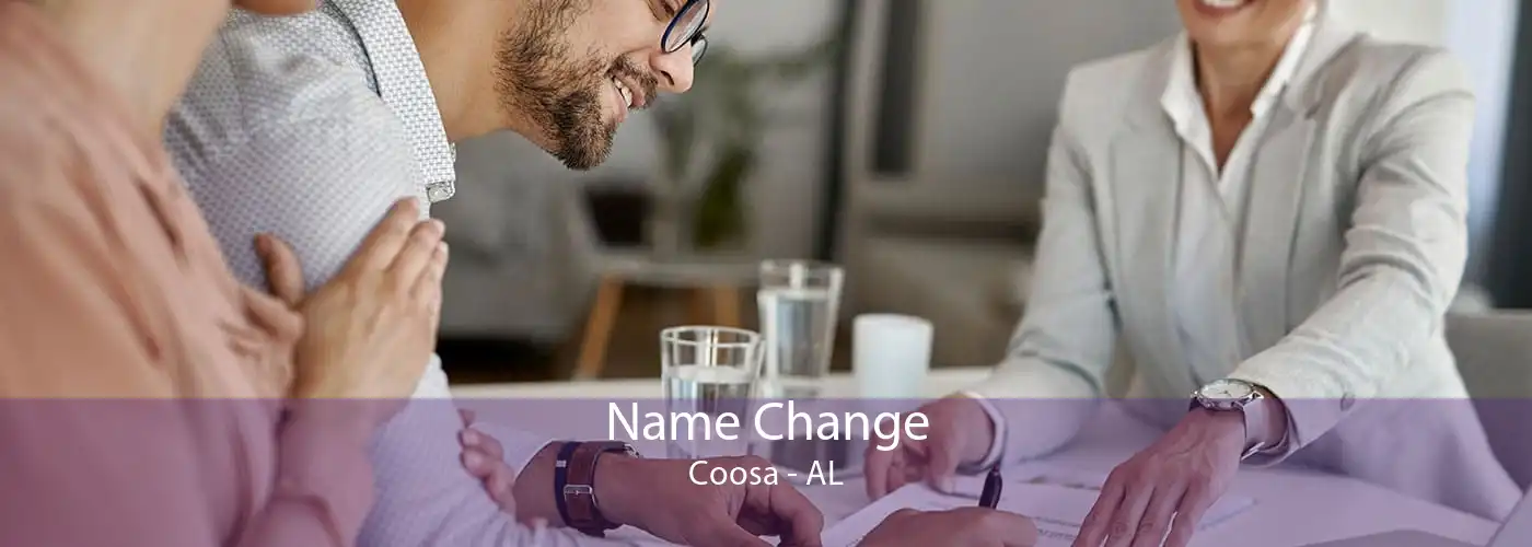 Name Change Coosa - AL