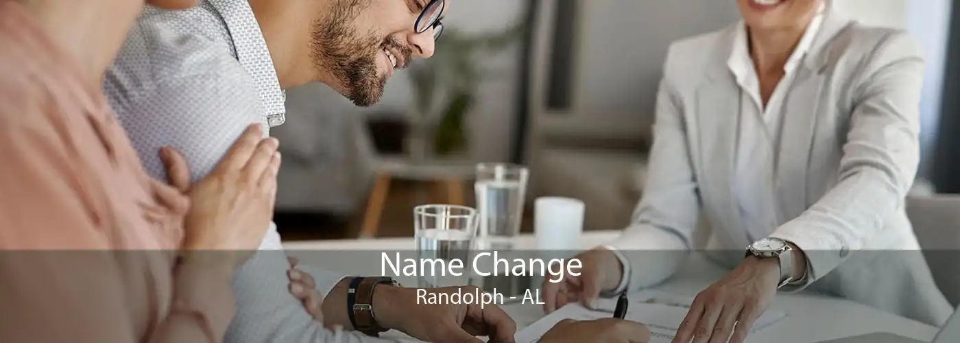 Name Change Randolph - AL
